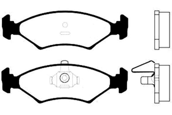 KAVO PARTS Комплект тормозных колодок, дисковый тормоз BP-4527